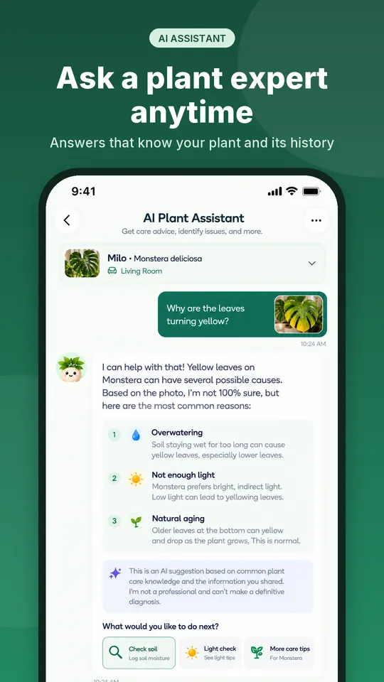 Plantiqo screenshot 4: Ask a plant expert anytime