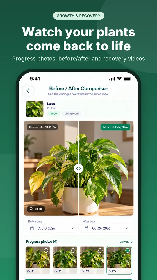 Plantiqo screenshot 8: Watch your plants come back to life